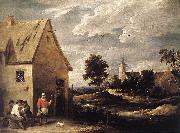 TENIERS, David the Younger Village Scene ut Germany oil painting reproduction